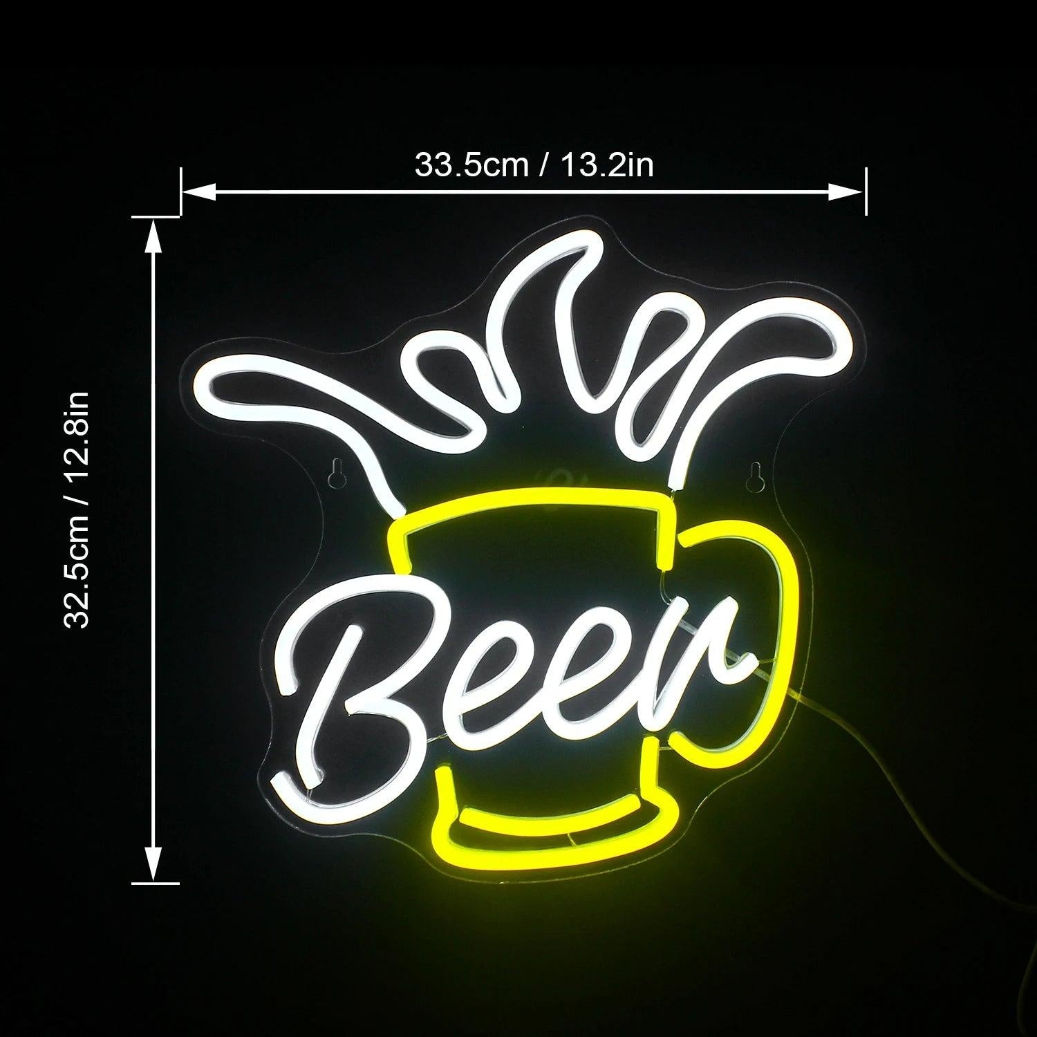 Beer Mug Dual-Color Led Neon Sign Bar Restaurant Decor | Shineneon