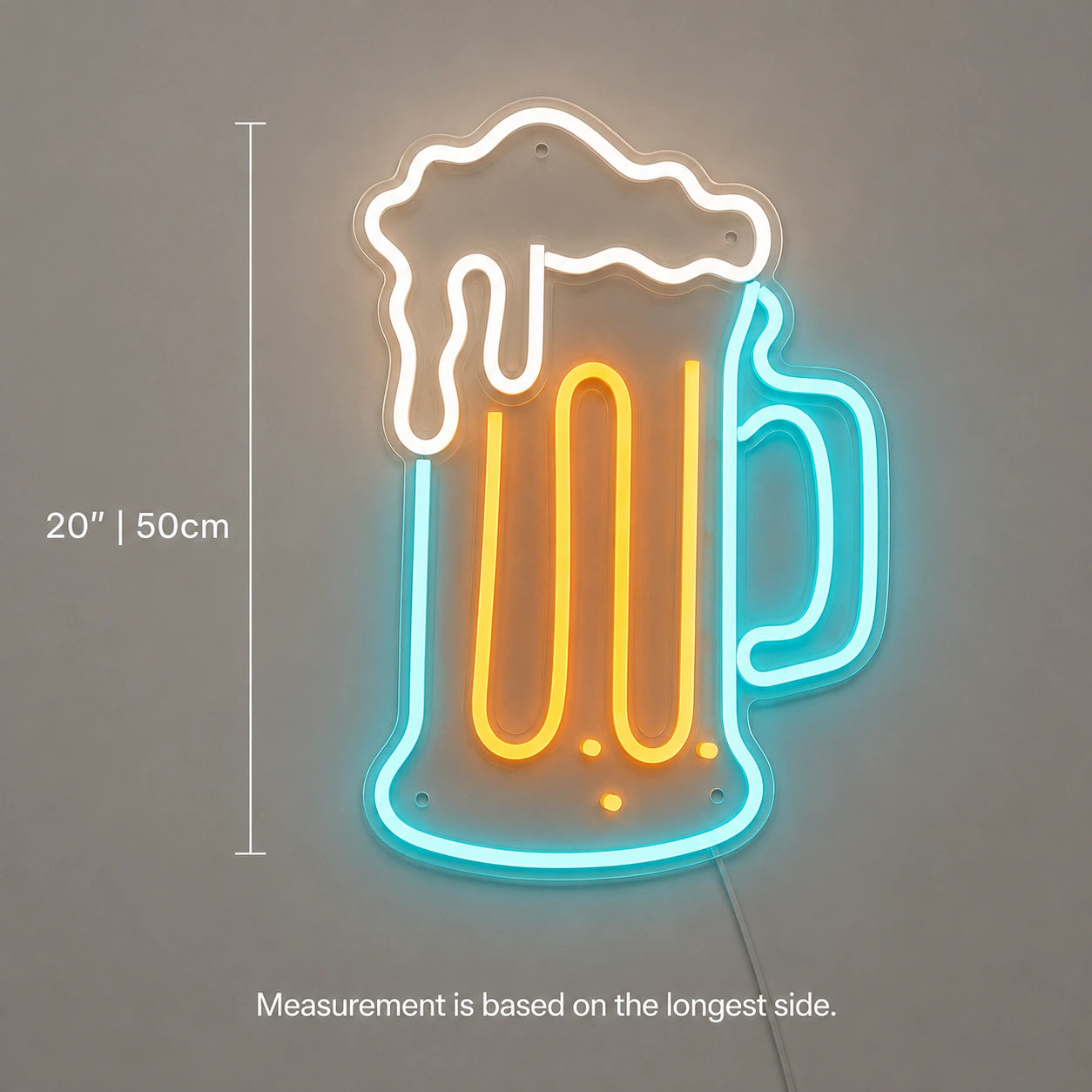 Beer Mug Neon Sign LED Neon Sign size image