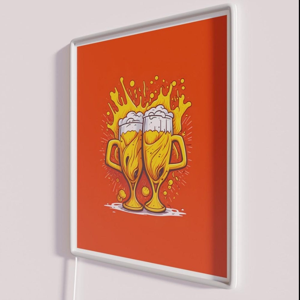 Beer Oktoberfest Rgb Led Neon Sign Bar Wall Decor - Neon sign mounted on wall in room