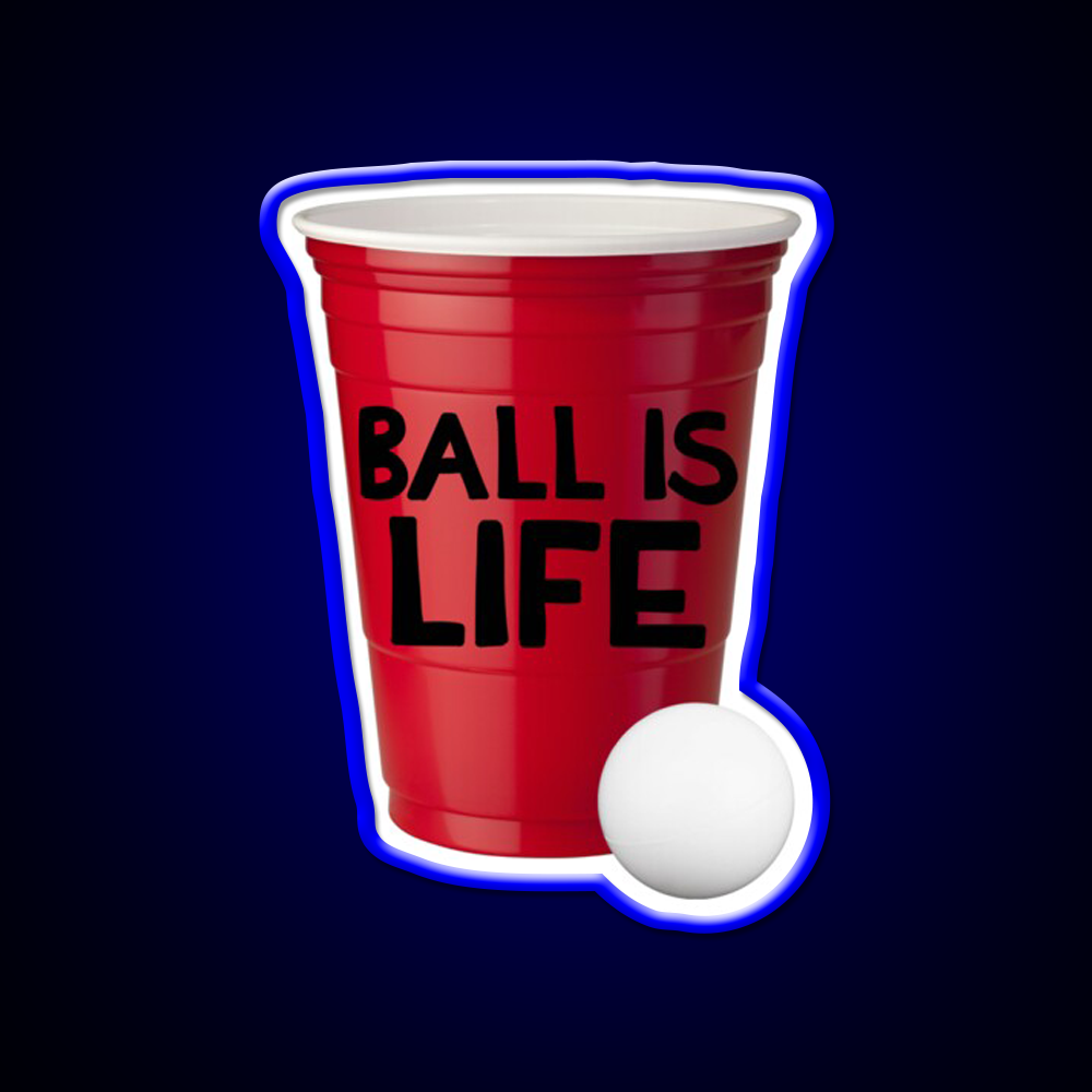 Beer Pong Ball Is Life Beer Bar Decor Led Neon Sign Rgb Color - LED neon sign view 5