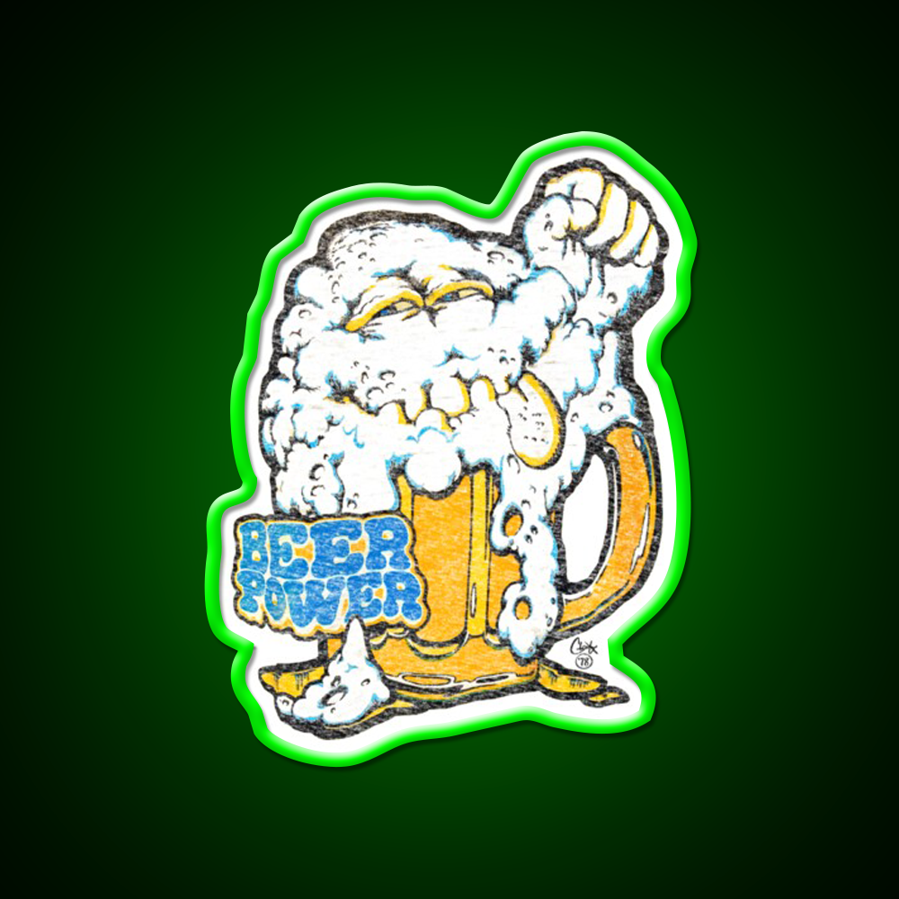 Beer Power 78 Man Cave Bar Led Neon Sign Rgb Color