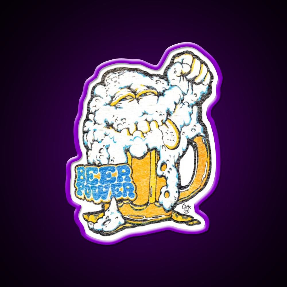 Beer Power 78 Man Cave Bar Led Neon Sign Rgb Color