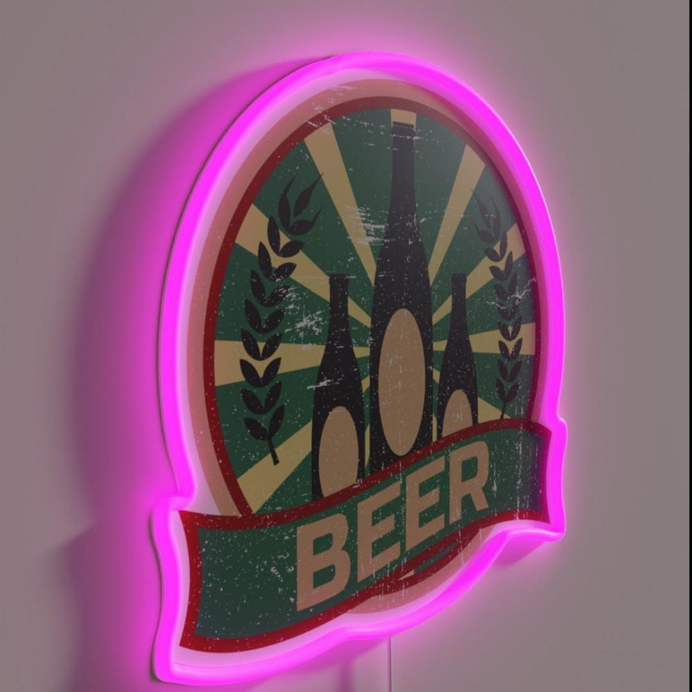 Beer Propaganda Rgb Led Neon Sign - LED neon sign close-up detail