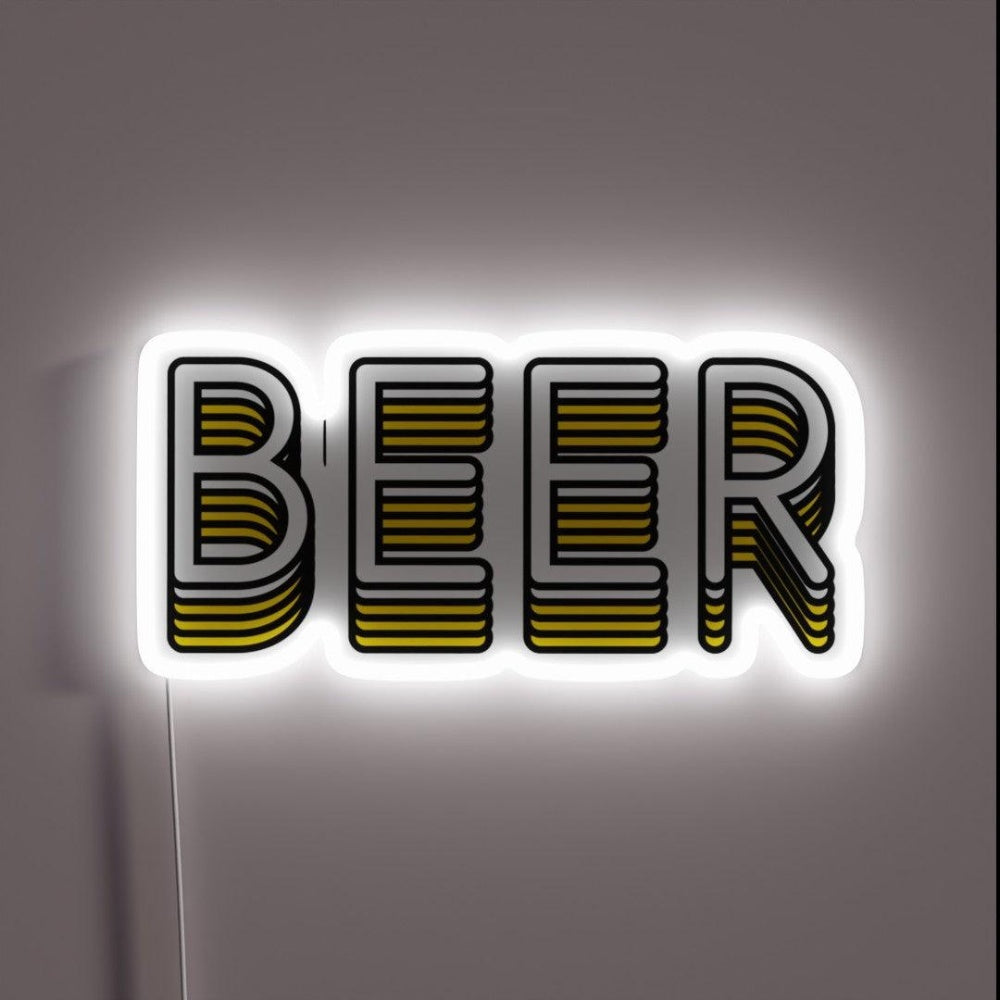 Beer Rgb Led Neon Sign Bar Creative Neon Sign - Custom LED neon sign front view