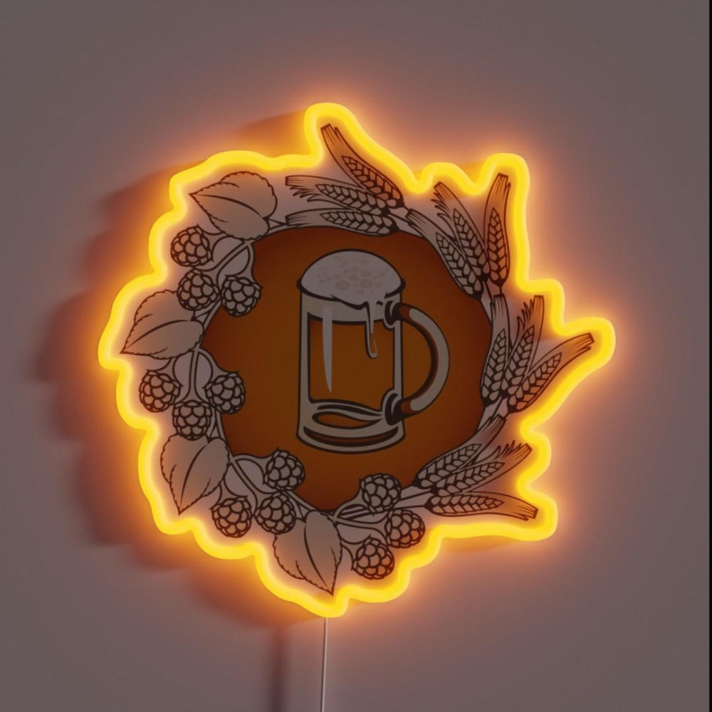 Beer Rgb Led Neon Sign Bar Decor - Custom LED neon sign front view