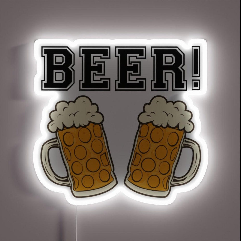Beer Rgb Led Neon Sign Bar Uv Printed Decor