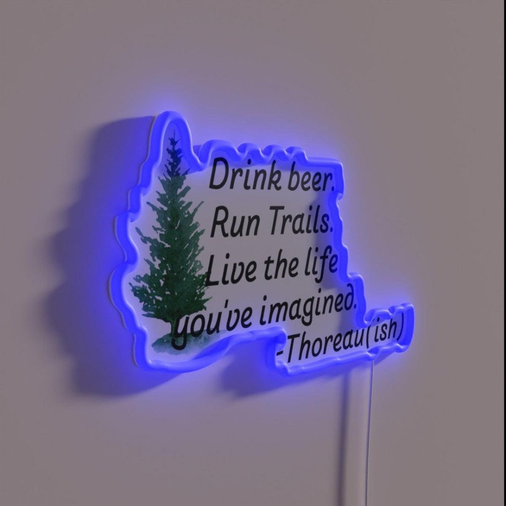 Beer Run Live Rgb Led Neon Sign - LED neon sign close-up detail