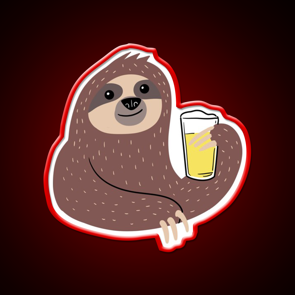 Beer Sloth Beer Bar Decor Led Neon Sign Rgb Color - LED neon sign view 10