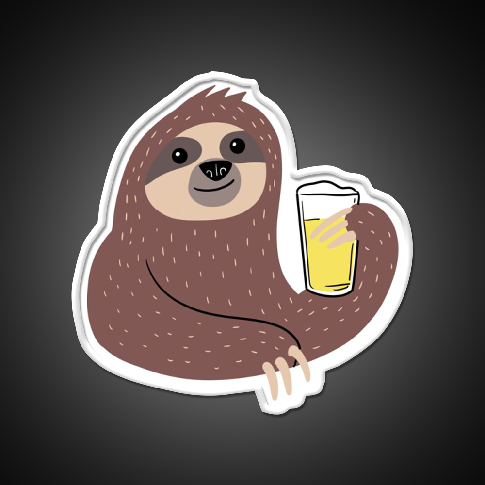 Beer Sloth Beer Bar Decor Led Neon Sign Rgb Color - LED neon sign view 11