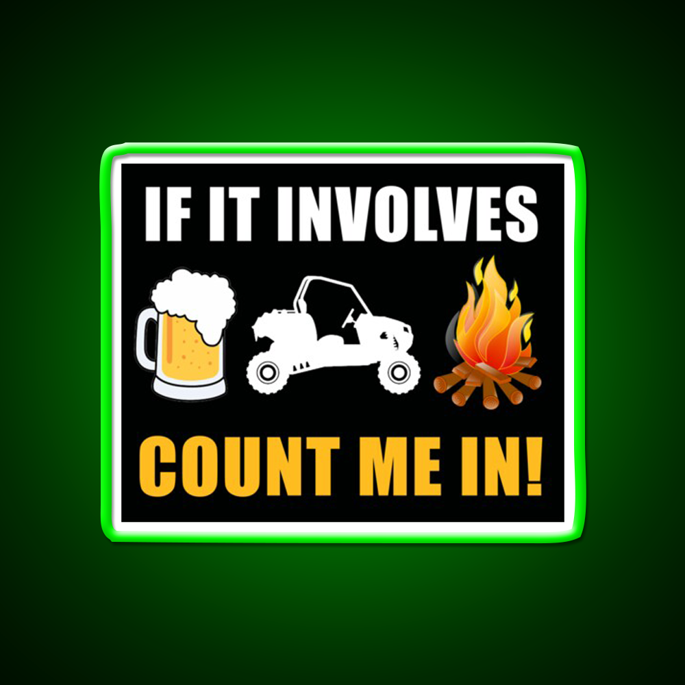 Beer Sxs Utv Campfires Beer Bar Decor Led Neon Sign Rgb Color - LED neon sign view 7