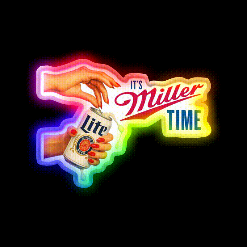 Beer Time Beer Bar Decor Led Neon Sign Rgb Color - LED neon sign close-up detail