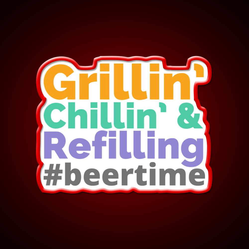 Beer Time Man Cave Bar Led Neon Sign Rgb Color