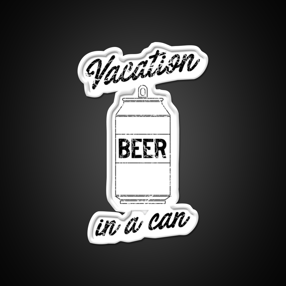 Beer Vacation In A Can Man Cave Bar Led Neon Sign Rgb Color