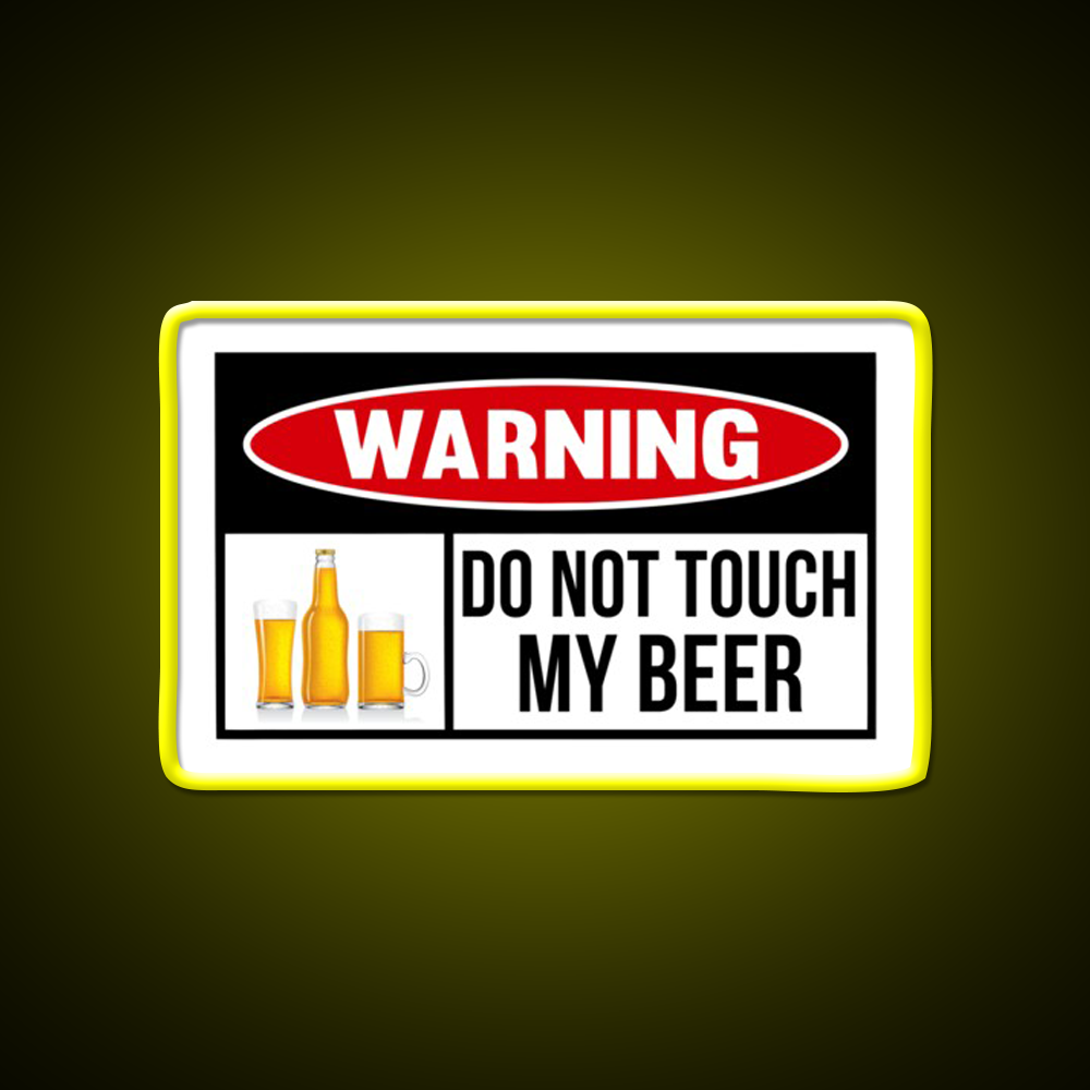 Beer Warning Beer Bar Decor Led Neon Sign Rgb Color - LED neon sign view 7