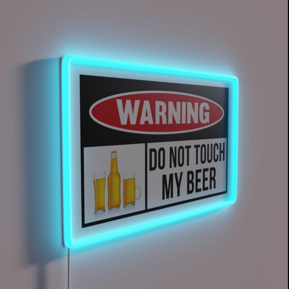 Beer Warning Rgb Led Neon Sign - LED neon sign close-up detail