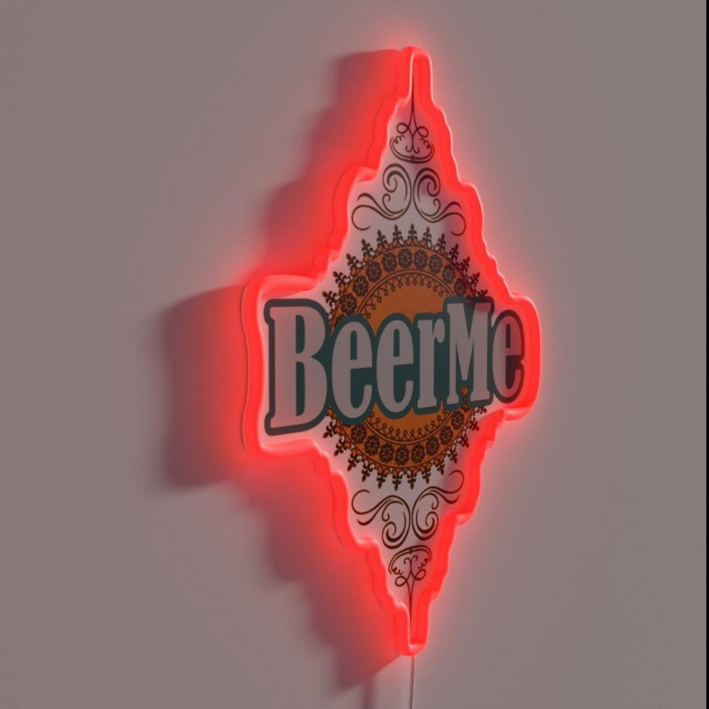 Beerme Rgb Led Neon Sign Bar Wall Decor - LED neon sign close-up detail