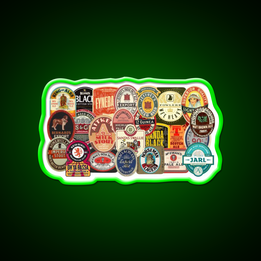 Beers Of Scotland Beer Bar Decor Led Neon Sign Rgb Color