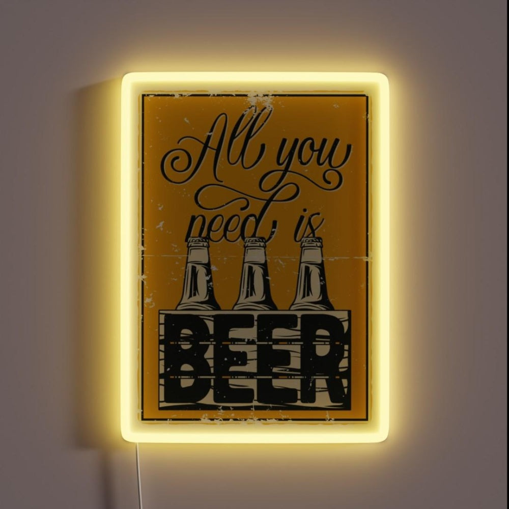 Beerseth Rgb Led Neon Sign - Custom LED neon sign front view