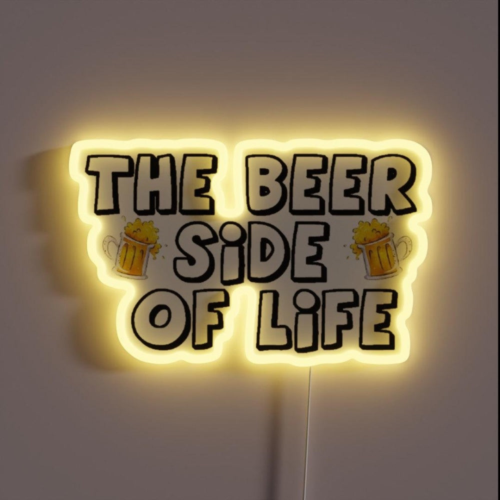Beersideoflife Rgb Led Neon Sign - Custom LED neon sign front view