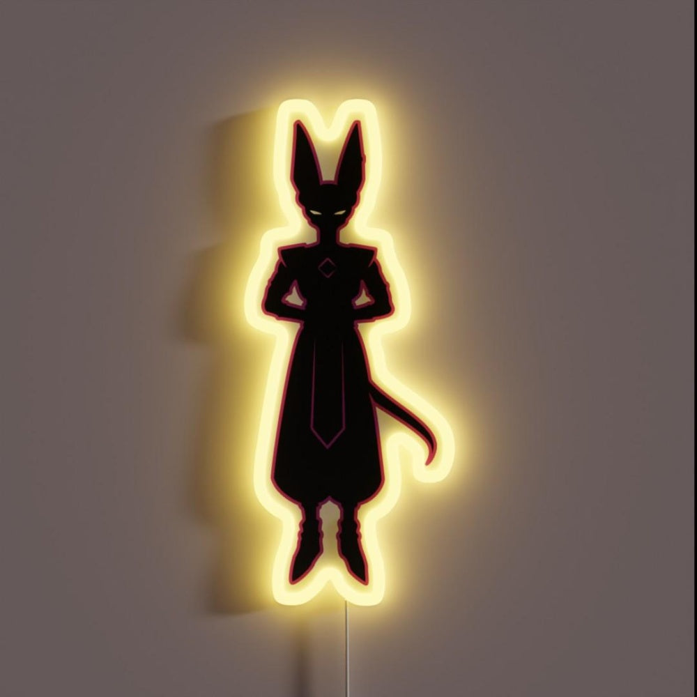 Beerus Sama Dragon Ball Rgb Led Neon Sign - Custom LED neon sign front view