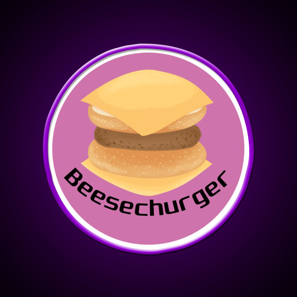 Beesechurger Snack Food Led Neon Sign Rgb Color - Shineneon