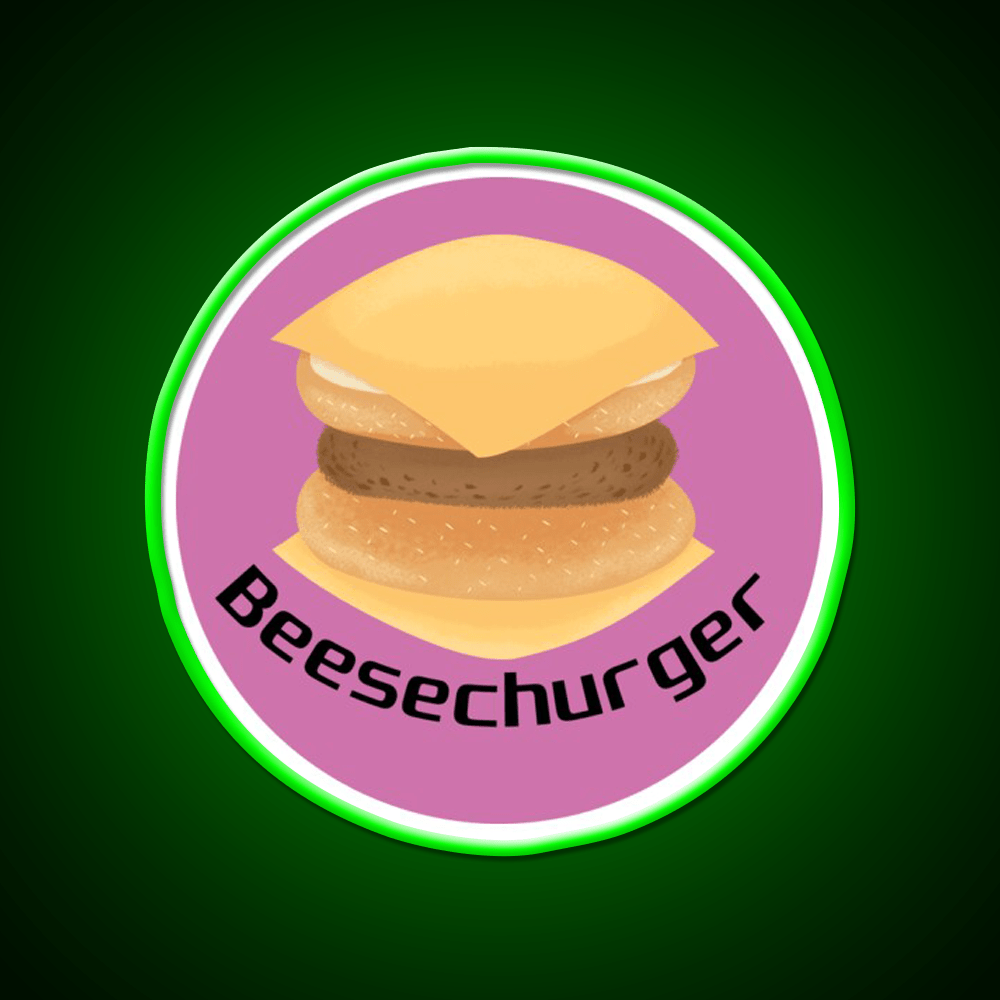 Beesechurger Snack Food Led Neon Sign Rgb Color - Shineneon