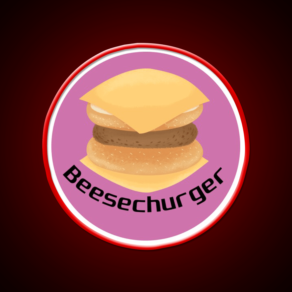 Beesechurger Snack Food Led Neon Sign Rgb Color - Shineneon