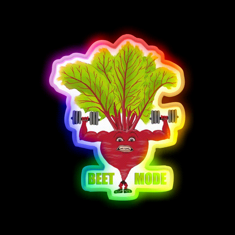 Beet Mode Gym Fitness Led Neon Sign Rgb Color