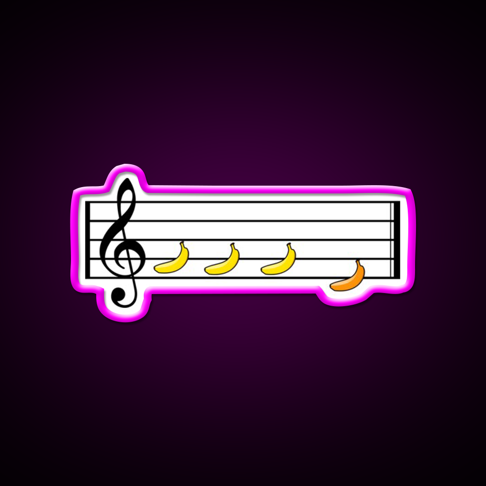 Beethoven 5 Banana Man Cave Bar Led Neon Sign Rgb Color