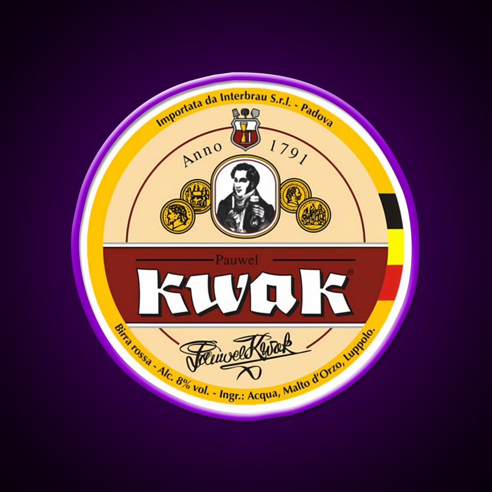 Belgian Kwak Beer Brewery Logo Beer Bar Decor Led Neon Sign Rgb Color - LED neon sign view 9