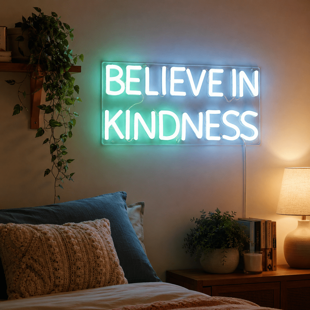 Believe In Kindness LED Neon Sign Home Decor - Shineneon