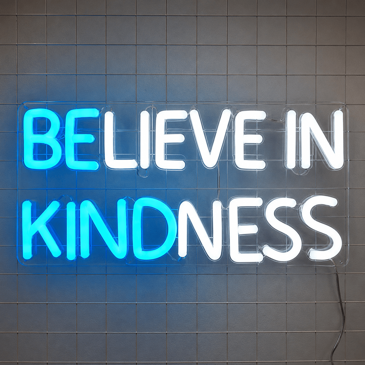 Believe In Kindness LED Neon Sign Wall Decor - Shineneon