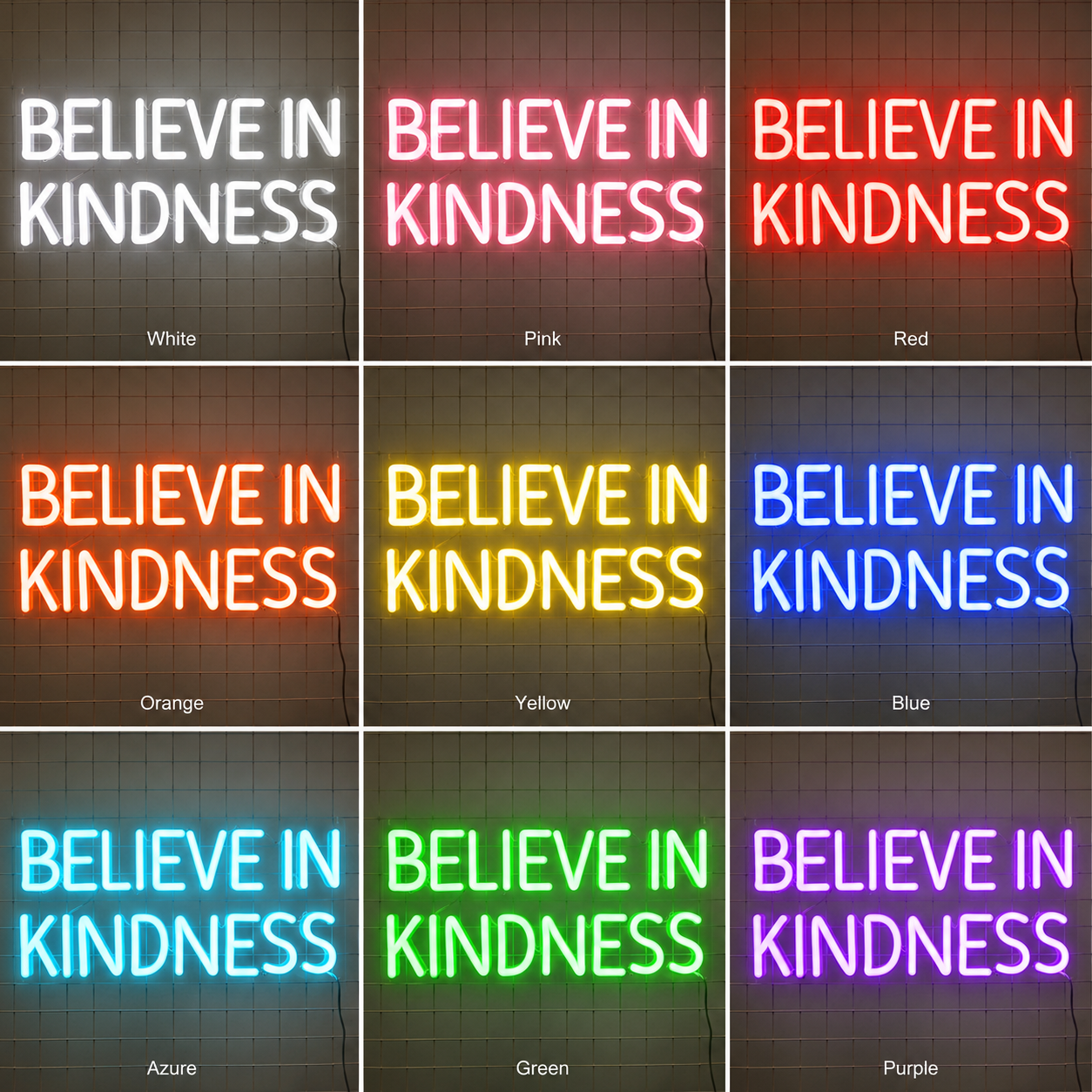 Believe In Kindness LED Neon Sign Wall Neon Sign - Shineneon