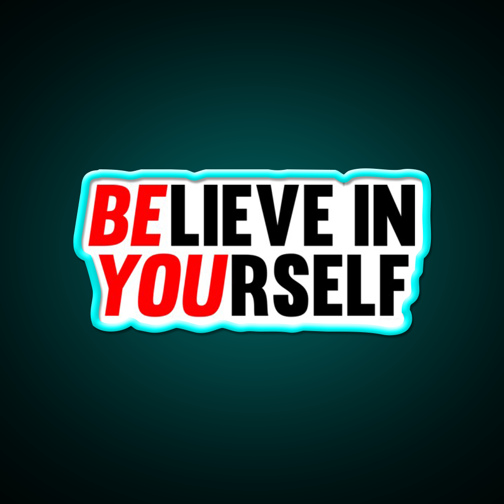 Believe In Yourself Gym Fitness Led Neon Sign Rgb Color