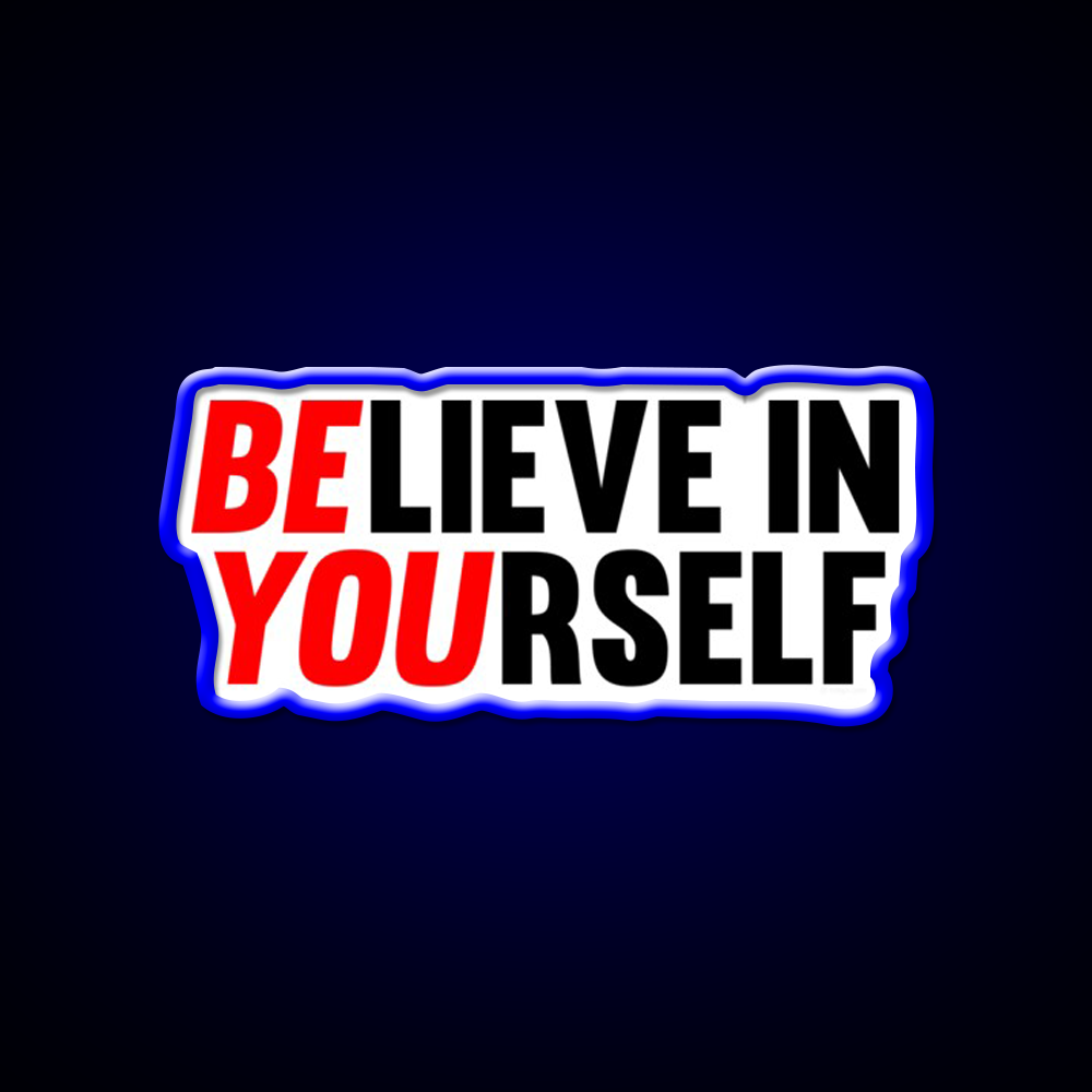 Believe In Yourself Gym Fitness Led Neon Sign Rgb Color