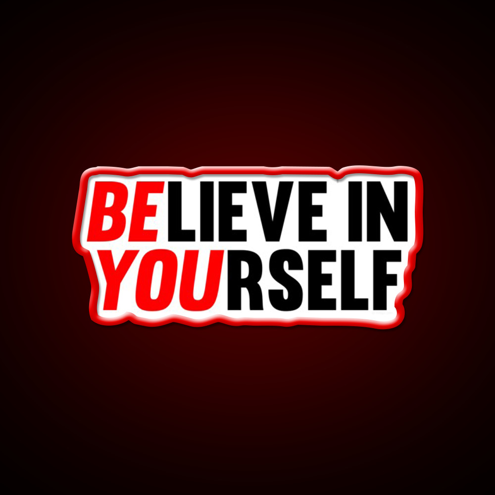 Believe In Yourself Gym Fitness Led Neon Sign Rgb Color