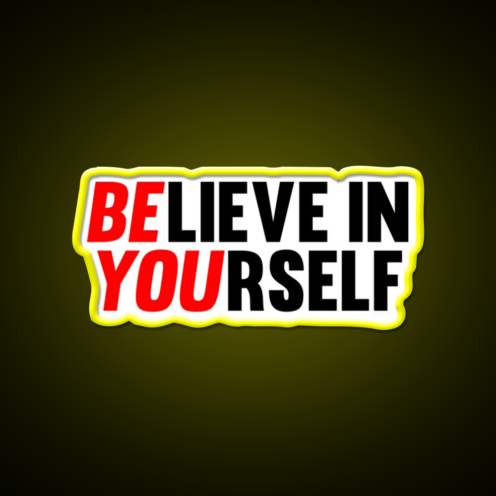 Believe In Yourself Gym Fitness Led Neon Sign Rgb Color