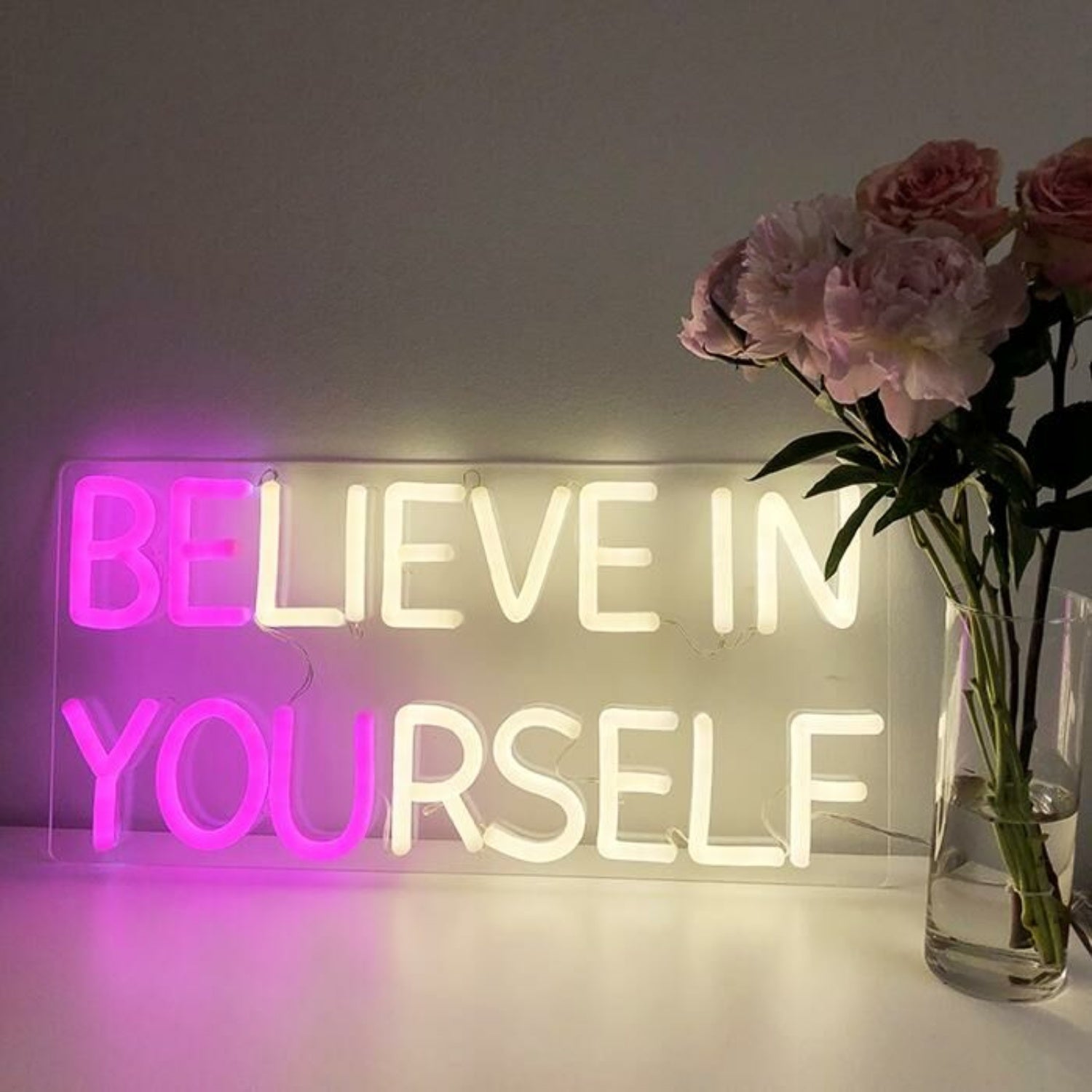 Believe In Yourself Led Neon Sign Inspires And Motivates Any Space - Shineneon