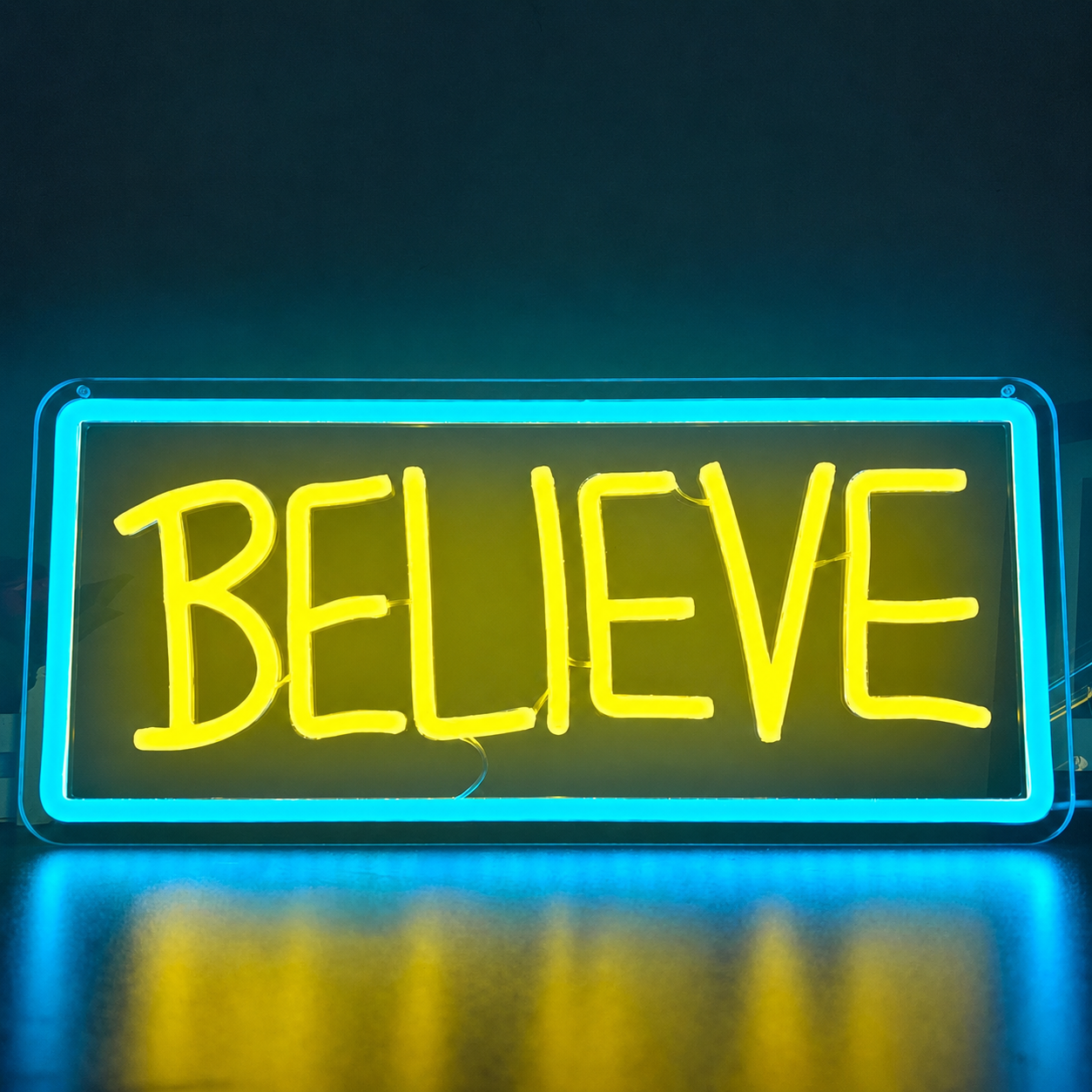 Believe LED Neon Sign Bedroom Wall Art - 01 Original Product Image