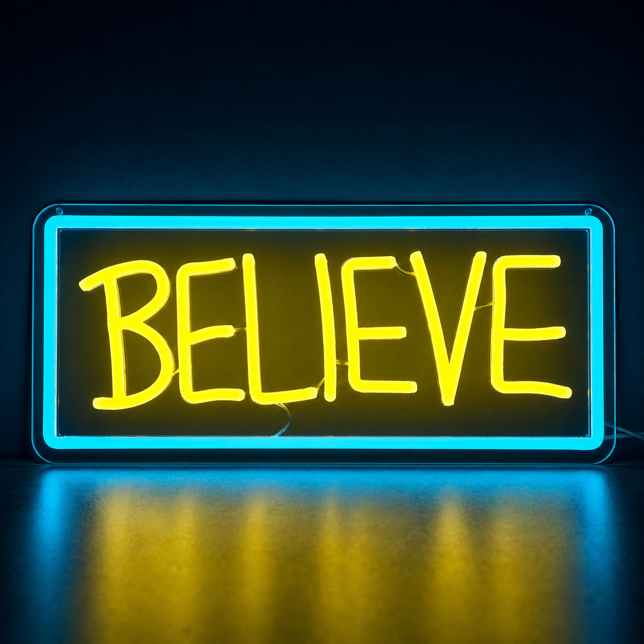 Believe LED Neon Sign Bedroom Wall Art - Shineneon
