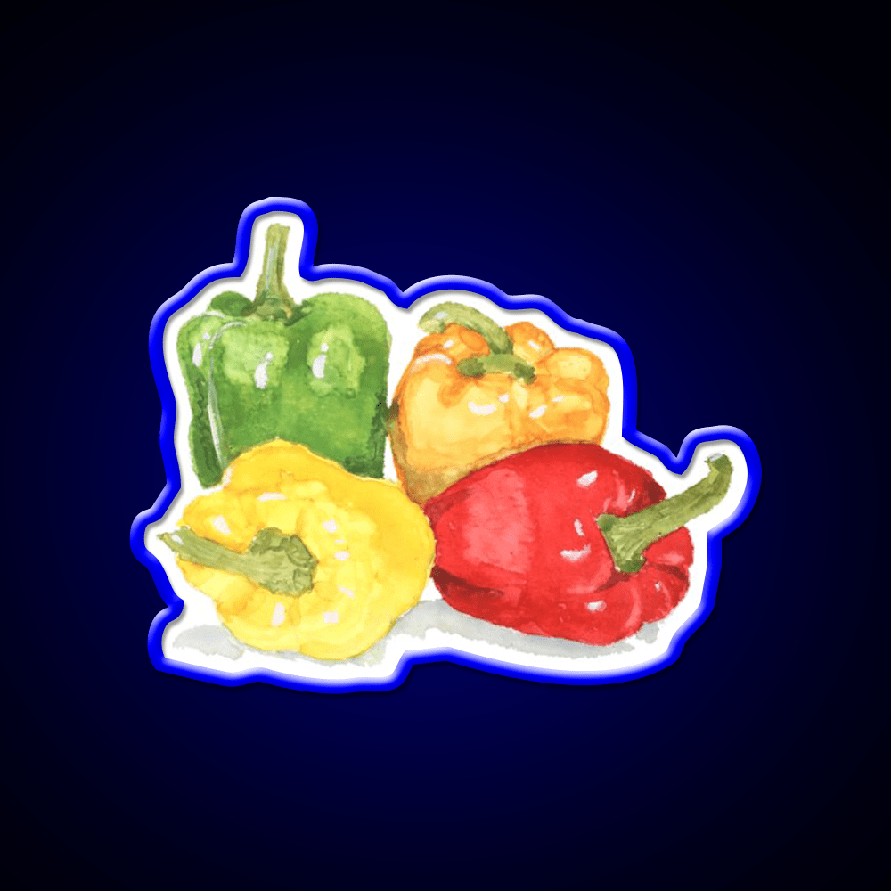 Bell Peppers Snack Food Led Neon Sign Rgb Color - Shineneon