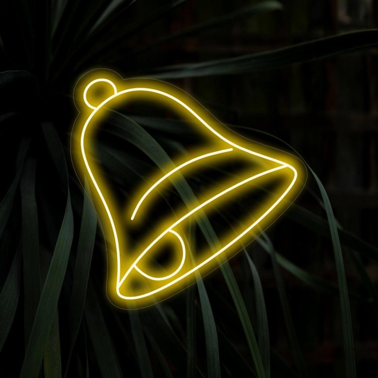 Bell Yellow Outline Led Neon Sign For Indoor Cafe Decor | Shineneon