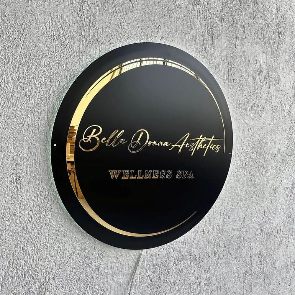 Bella Donna Aesthetics Acrylic Business Logo Sign - Shineneon