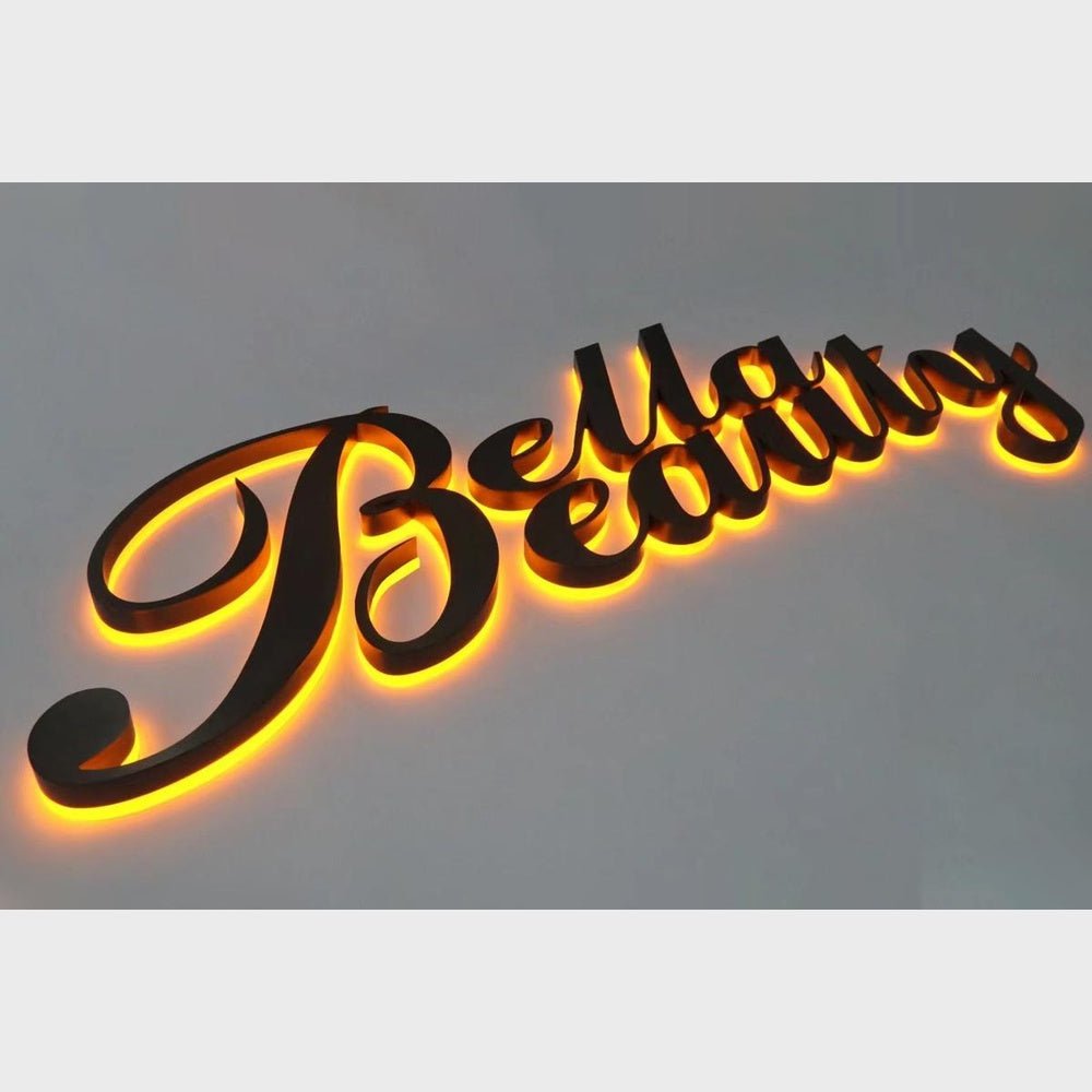 Bella Eauly 3D Backlit Channel Letters Led Light Sign - Shineneon