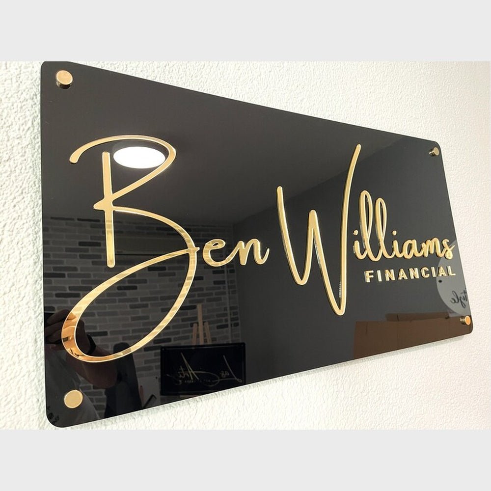 Ben Williams Financial Acrylic Business Logo Sign - Shineneon