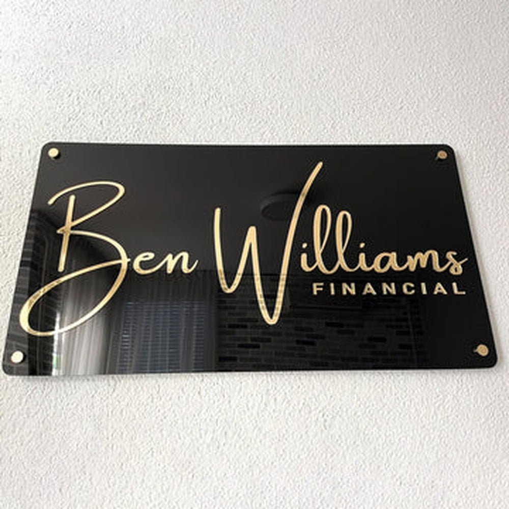 Ben Willian Finacial Acrylic Business Logo Sign - Shineneon