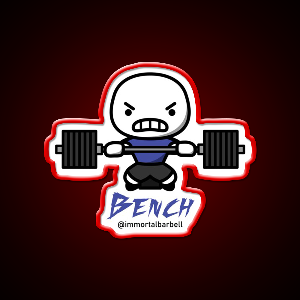 Bench Cartoon Gym Fitness Led Neon Sign Rgb Color