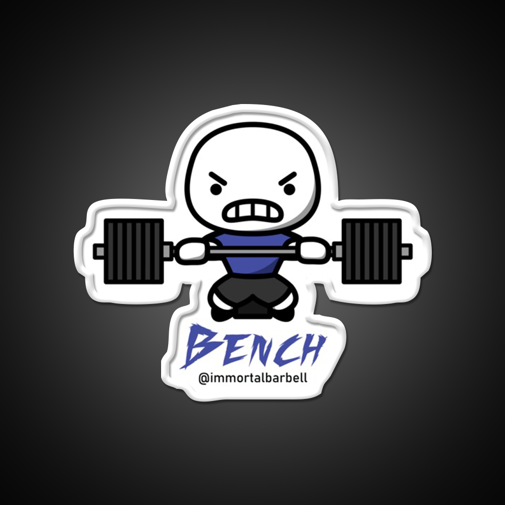 Bench Cartoon Gym Fitness Led Neon Sign Rgb Color