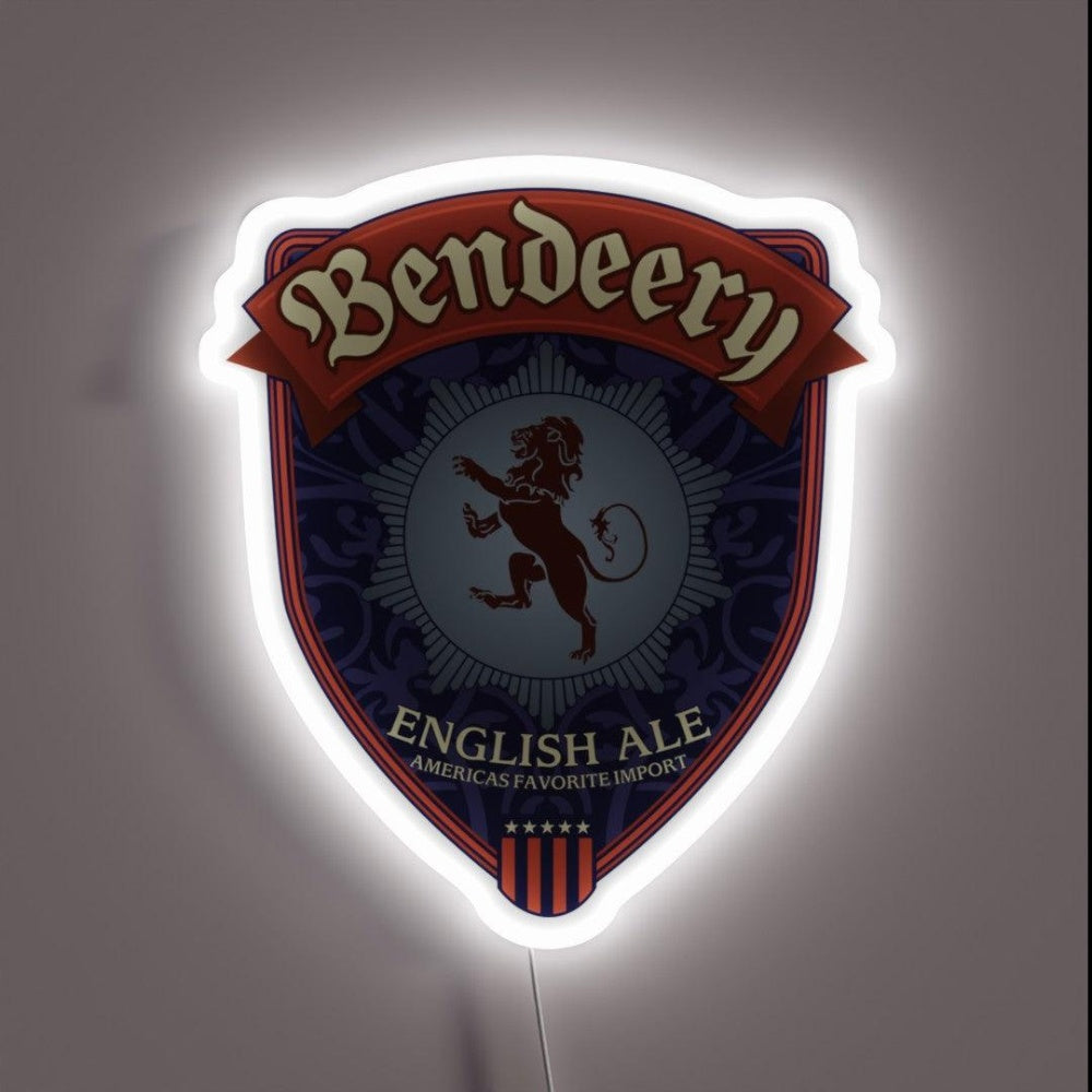 Bendeery English Ale Rgb Led Neon Sign - Custom LED neon sign front view