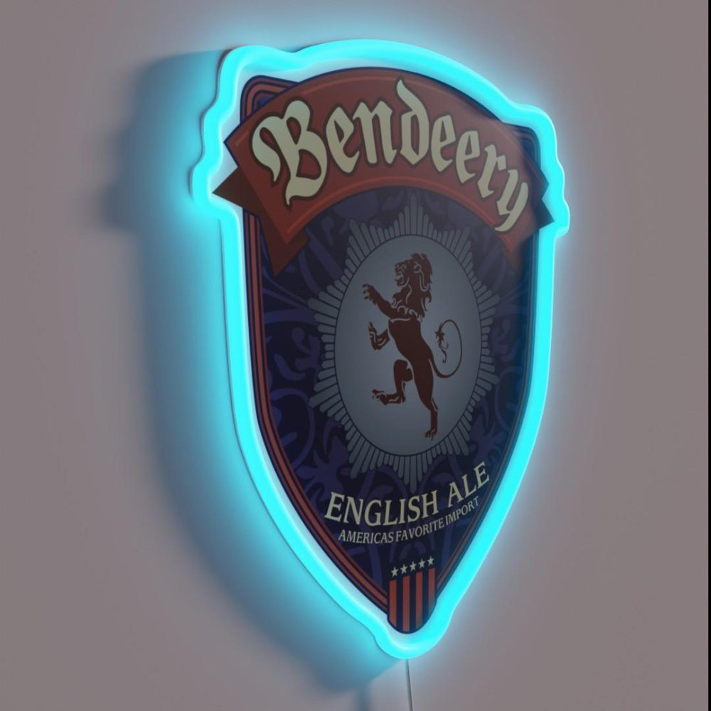 Bendeery English Ale Rgb Led Neon Sign - LED neon sign close-up detail